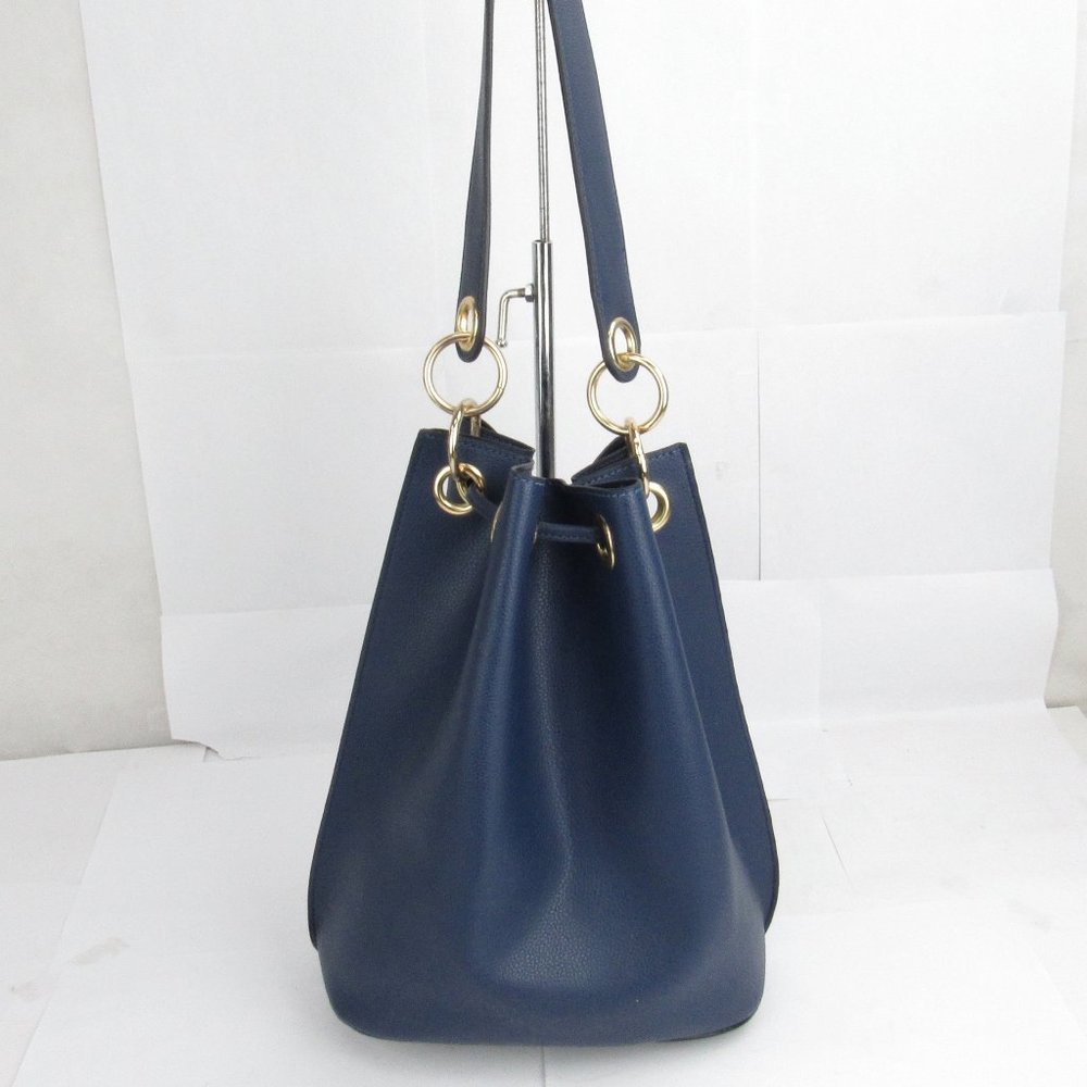 Drawstring Design Tassel Detail Bucket Bag